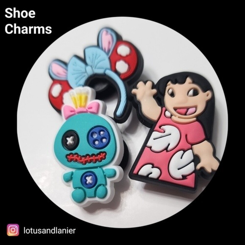 Shoe Charms" Lilo" Charms Set of 3